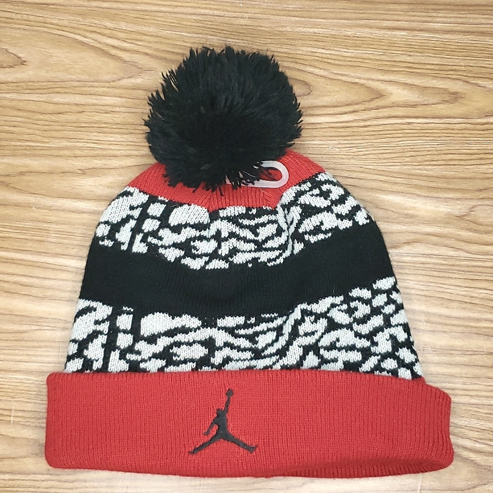 Cement gray Jordan youth beanie